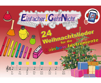 Liederbuch 24 Weihnachtslieder für die Rainbow Instrumente