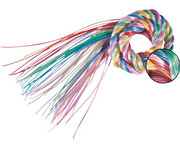 folia Scoubidou Flechtschnüre Metallic Mix 100 cm 50 Stück 2