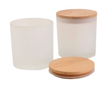 Glasgefäße mit Holzdeckel blanko 12 Stück