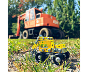 Metallbaukasten Bagger mini 4