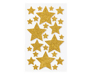 folia Moosgummi Glitzer Sticker Sterne 50 Stück 2