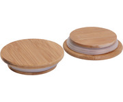 Holzdeckel mit Gummidichtung 12 Stück 1