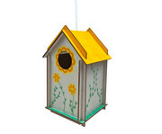 Vogelhaus Bausatz mit Stecksystem blanko 3