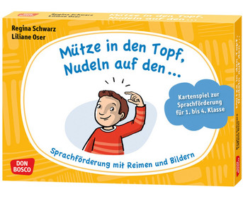 Sprachförderung mit Reimen und Bildern Mütze in den Topf