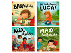 Pappbilderbuch Paket Alex Maxi Luca und Baby
