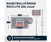 HUDORA Basketballständer RoCo Lite 260 cloud 2