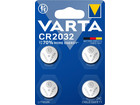 VARTA Lithium Knopfzelle CR2032 4 Stück