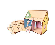 Mini Haus Bastelset 8 teilig 4