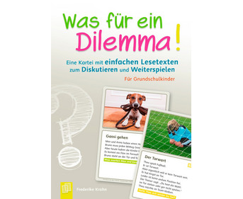Was für ein Dilemma! Eine Kartei mit einfachen Lesetexten