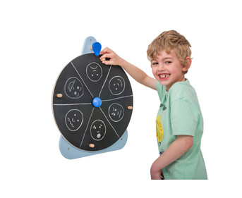 Glücksrad aus Kreidetafel
