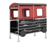 Seil Labyrinth Waggon Roter Zug 1