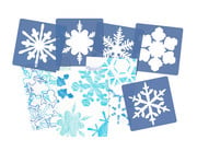 Schablonen Set Schneeflocken 12 Stück 2