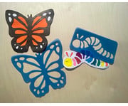 Schablonen Set Schmetterling & Co 6 Stück 3