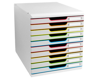 Exacompta Schubladenbox Modulo DIN A4 10 Fächer