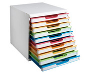 Exacompta Schubladenbox Modulo DIN A4 10 Fächer 3