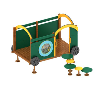 Eingangswagen Waggon Grüner Zug