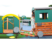 Seil Labyrinth Waggon Grüner Zug 3