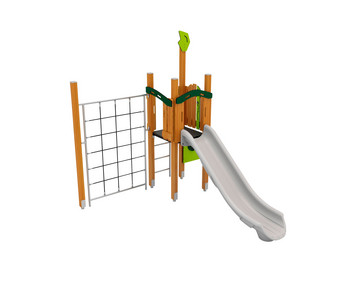 Kletterturm mit Rutsche Massivholz