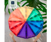 Connetix Geometrie Set Regenbogenfarben 30 teilig 2