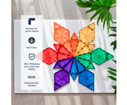 Connetix Geometrie Set Regenbogenfarben 30 teilig 5
