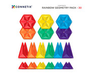 Connetix Geometrie Set Regenbogenfarben 30 teilig 6