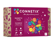 Connetix Geometrie Set Regenbogenfarben 30 teilig 1