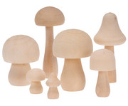 Holzpilze Set 7 Stück 2