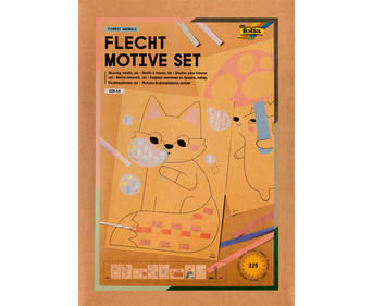folia Flechtmotive Bastelset Forest animals 225 Teile