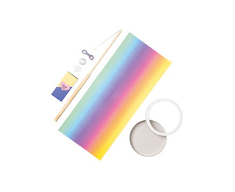 folia Regenbogen Laterne zum Selbstgestalten Ø 15 cm