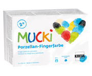 KREUL MUCKI Porzellan Fingerfarbe 150 ml 6er Set 1