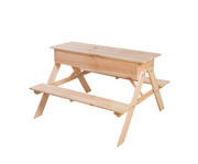 Esschert Design Kinder Picknicktisch mit Sandkasten 2
