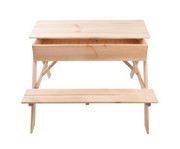 Esschert Design Kinder Picknicktisch mit Sandkasten 5