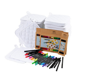 Kreativ Set Topflappen inkl Stifte 80 Stück