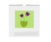folia Bastelkalender quadratisch blanko 3 Stück 4