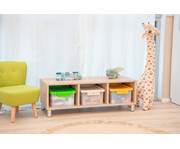 Betzold Aufbewahrungsbox 16 x 39 5 x 27 5 cm weiß transparent Naturfarben 3