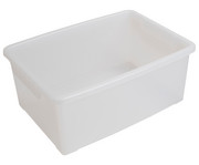 Betzold Aufbewahrungsbox 16 x 39 5 x 27 5 cm weiß transparent ohne Deckel 1
