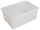 Betzold Aufbewahrungsbox 16 x 39 5 x 27 5 cm weiß transparent ohne Deckel