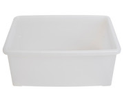 Betzold Aufbewahrungsbox 16 x 39 5 x 27 5 cm weiß transparent ohne Deckel 2