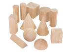 Betzold Geometriekörper aus Holz 12 Stück