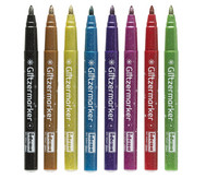 Glitzermarker, 8 Farben