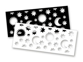 Sonne-Mond-Sterne-Laternen-Zuschnitte, 10 Stück