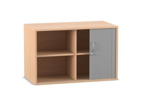 Flexeo® Rollladen-Aufsatzschrank, 4 Fächern, Breite 94,4 cm