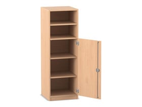 Flexeo® Schrank, 5 Fächer, 1 Halbtür, Breite 48,1 cm