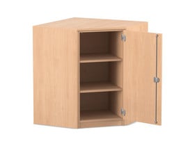 Flexeo® Eckschrank, 3 Fächer, 1 Tür