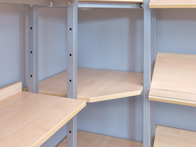 Eckteil für Bücherregal Schule, einseitig