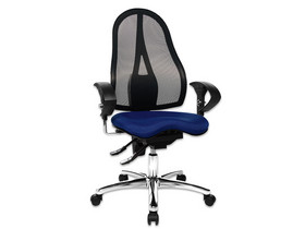 Topstar Bürostuhl „air comfort“ mit Hartbodenrollen