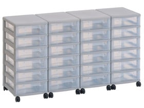 Flexeo® Container-System 4 Reihen, 24 kleine Boxen