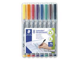STAEDTLER Lumocolor® Folienschreiber, abwischbar, 8 Stück