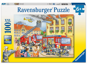 Feuerwehr Spielkoffer Aus Holz – FSC® 100%, Mit Fahrzeug Und Figuren