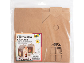 Laternen-Häuschen aus Kraftkarton, vorgestanzt, 6 Stück